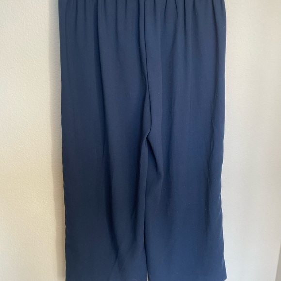 Madewell Tall Huston Pull-On Crop Pants in Dark Blue and Size Small - Picture 11 of 13